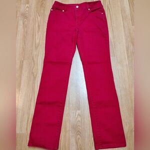 Chico's Bold Scarlet Flare & Wide Leg Jeans